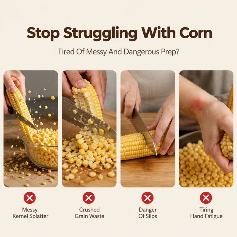 Common problems with traditional corn kernel removal