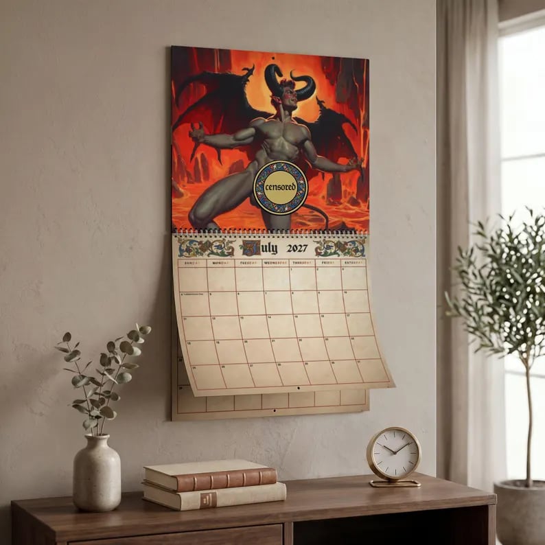 2027 medieval fantasy pin-up calendar
