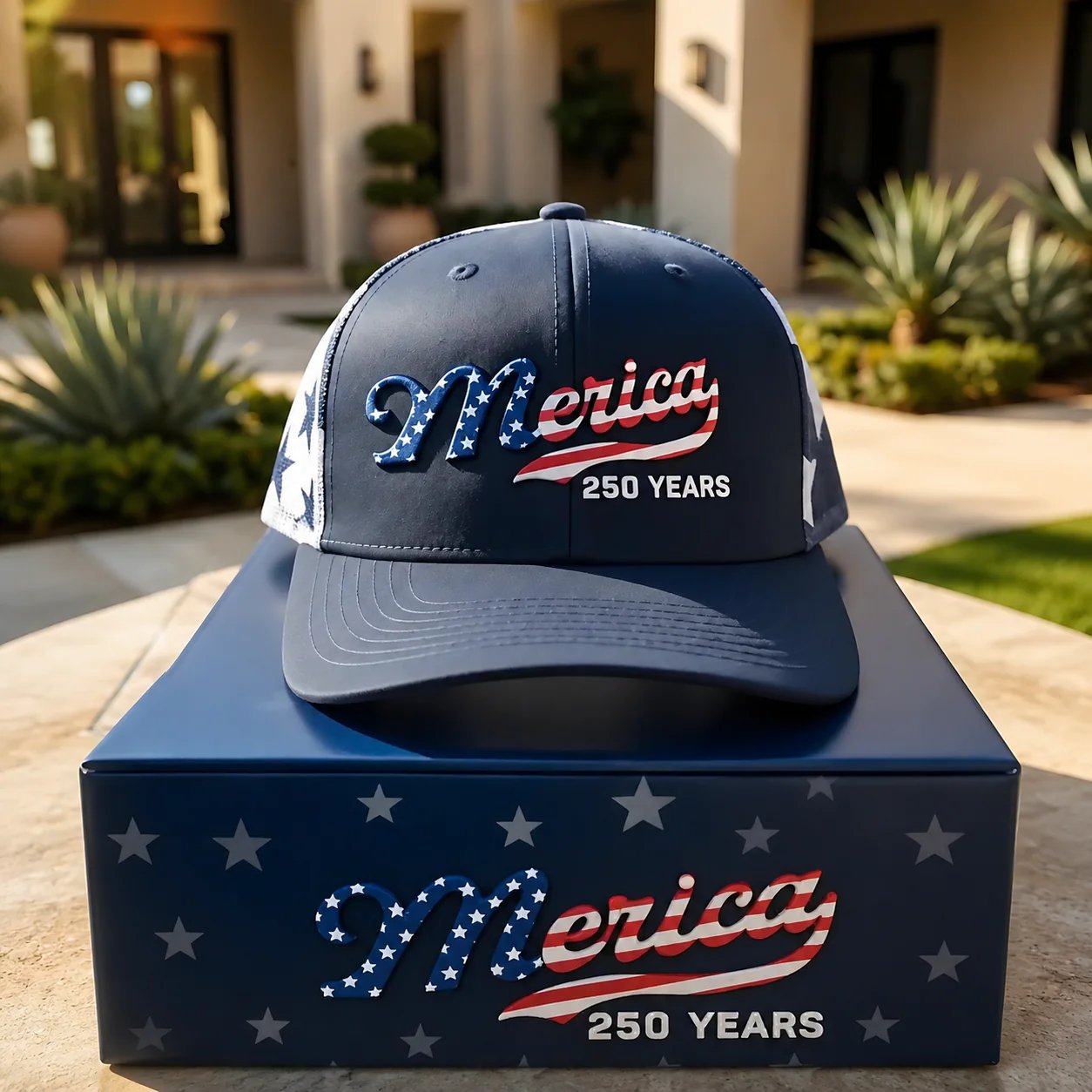 Patriotic Embroidered Hat