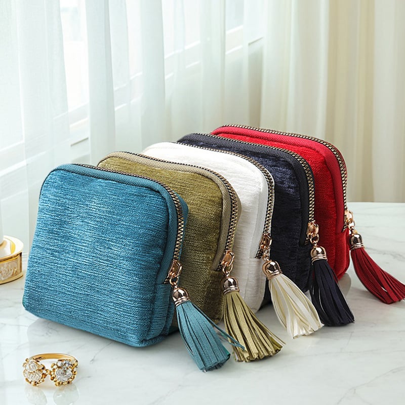 Small Travel Jewelry Case Gem Blue