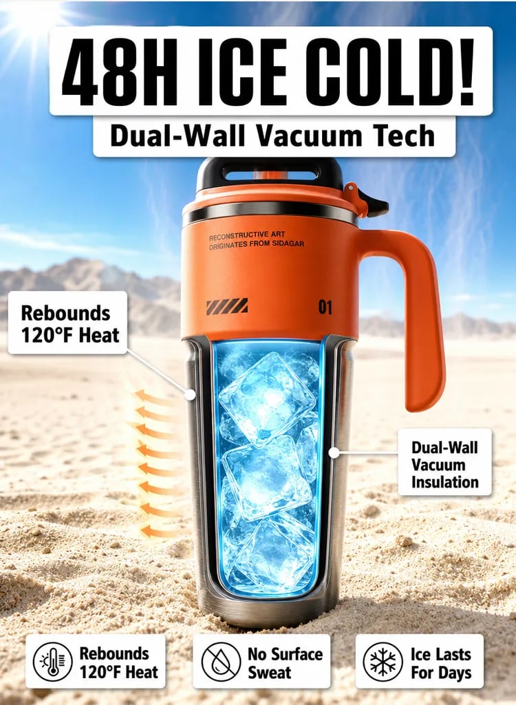 dual wall vacuum insulated tumbler cold retention