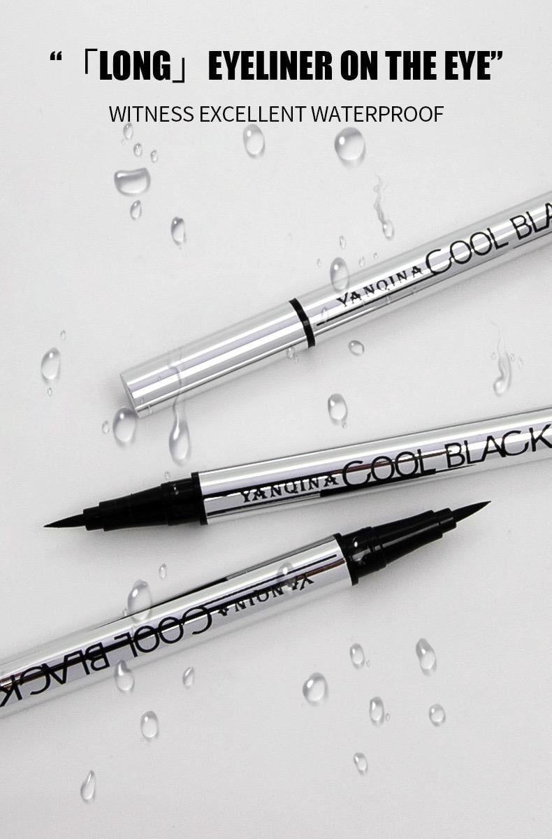 【YANQINA】Long-lasting eyeliner -lightweight, waterproof,vegan,cruelty-free,24-hour smooth application,ultra- creamy and silky smooth texture.