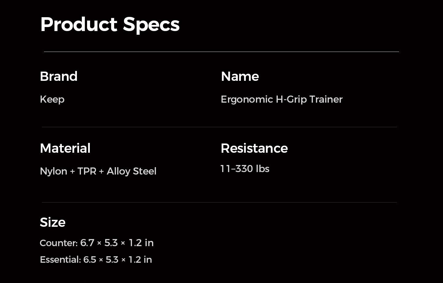 Premium materials for durability