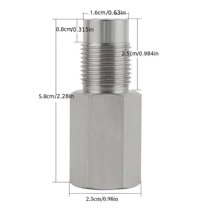 Product Introduction of M18x1.5 Oxygen Sensor Exhaust Gas Oxygen Sensor Connector with Filter Screen, 1 Count Auto Sensor Connector, Car Repair Tool 1