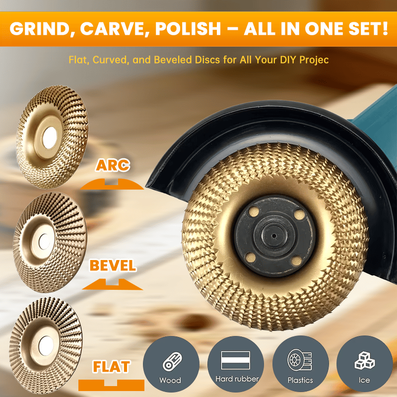 3PCS Wood Carving Disc Set – Sthael