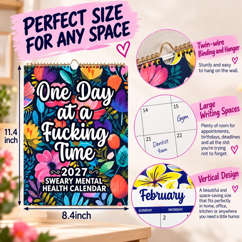2027 Sweary Humor Wall Calendar – Gift with personality