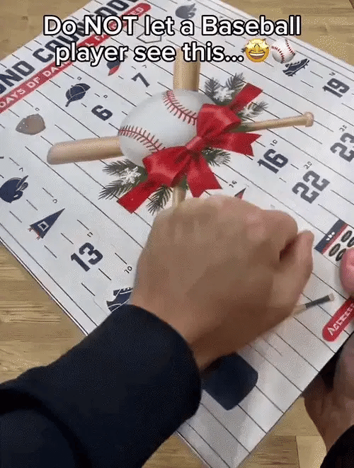 ⚾ Diamond Countdown Baseball Advent Calendar – 24-Day Surprises