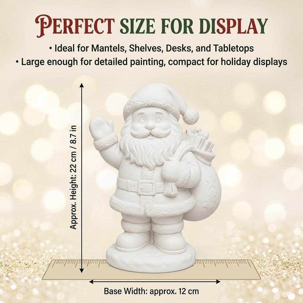 Christmas figurine dimensions