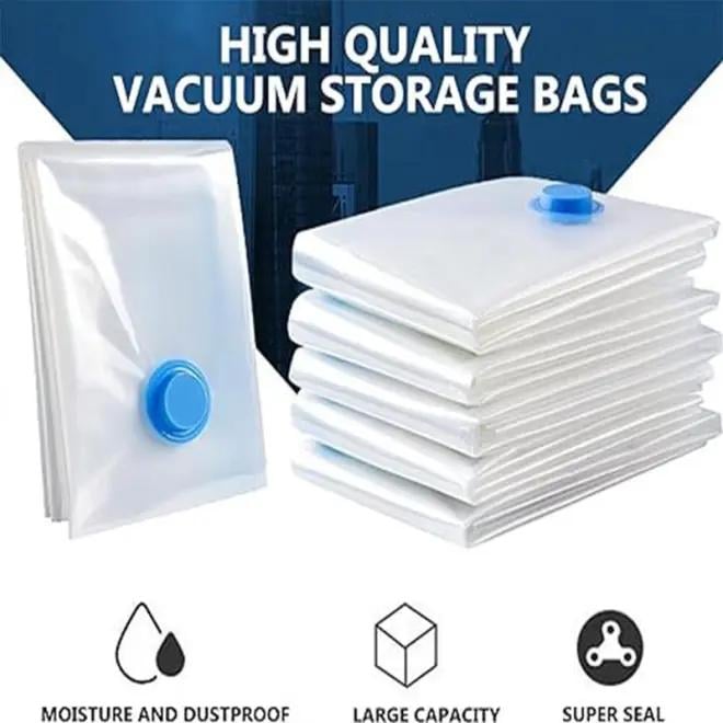 Product Introduction of Vacuum Storage Bag,8pcs Multi Size Vacuum Clothes Storage Bag & 1 Pump, Reusable Waterproof Space Saving Blanket Storage Organizer, 2025 Container, Bedroom Organizers and Storage seasonal clothing storage bag 5