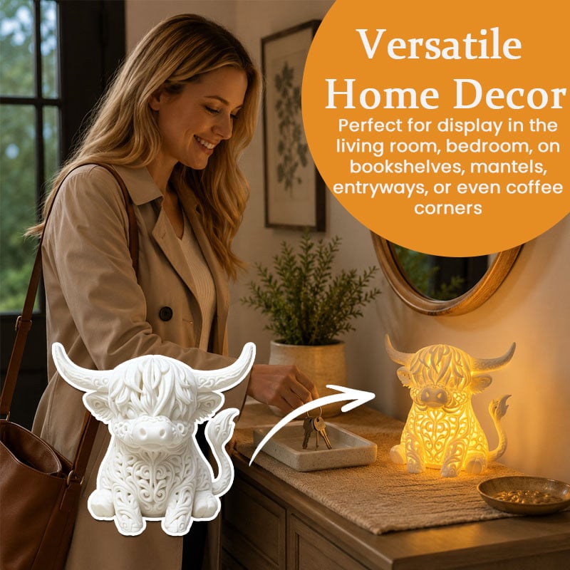 Highland Cow tea light holder home decor Highland Cow tea light holder home decor