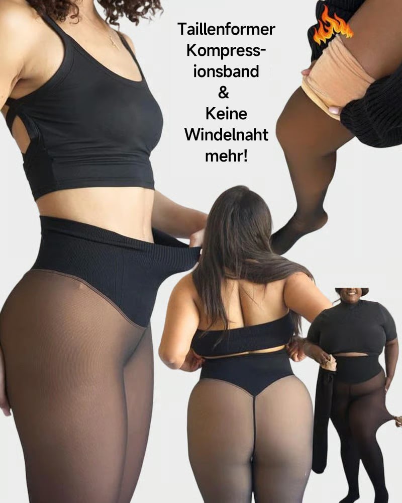 ❄️Formende Fleece-Leggings mit nur einer Naht✨✨Bleibt warm. Sieht umwerfend aus.💕