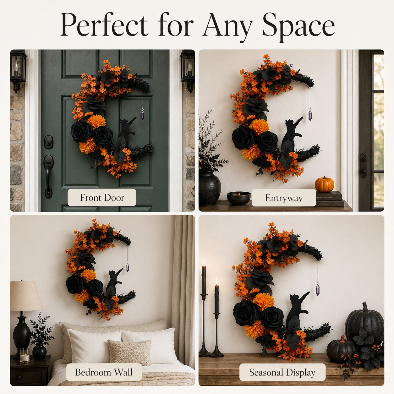 Halloween Wreath Display