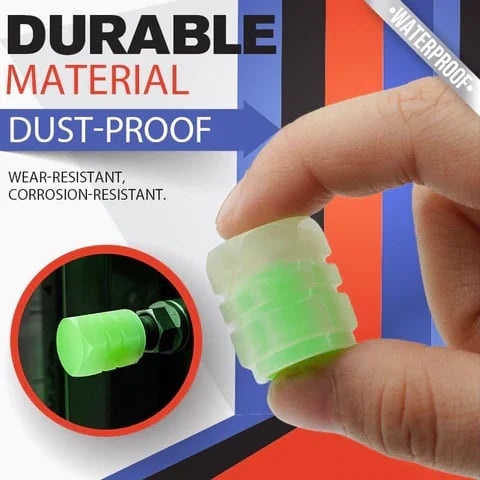 Durable textured fluorescent valve cap design