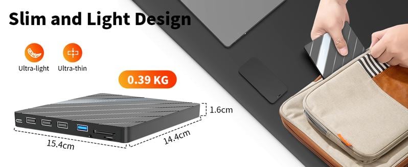 Alxum Laptop DVD Player USB C 3.0 Portable CD Burner with SD/TF Card Slot & 3 USB Ports Compatible with Mac, Windows, Linux Alxum Laptop DVD Player USB C 3.0 Portable CD Burner with SD/TF Card Slot & 3 USB Ports Compatible with Mac, Windows, Linux