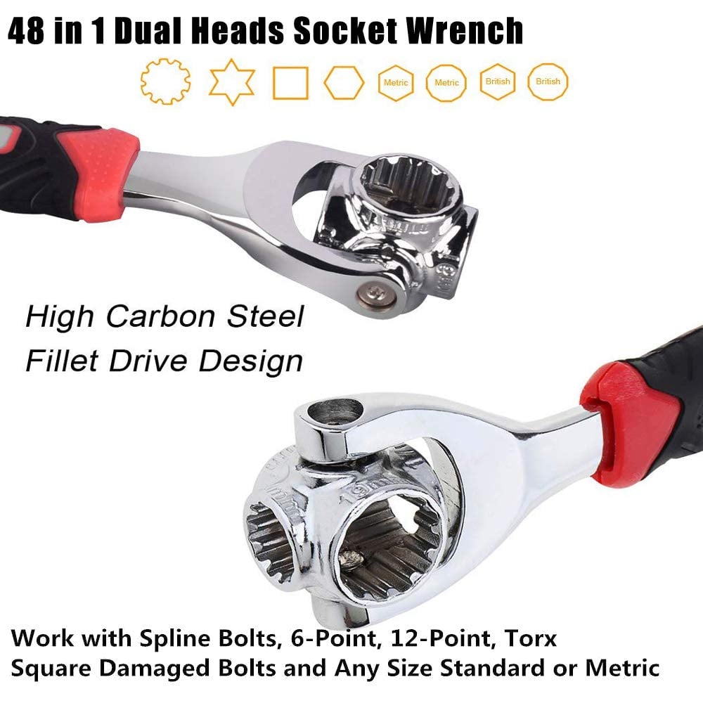 360 rotating head