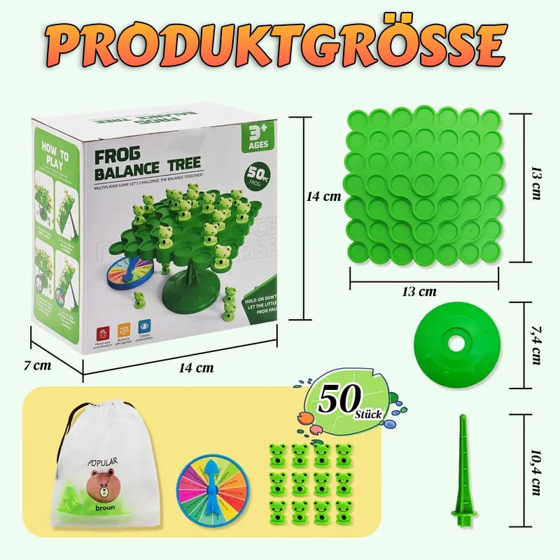 Das Frosch-Balancierspiel – Tolles Kinderspiel und unverzichtbar für den Oster-Spieleabend mit der Familie