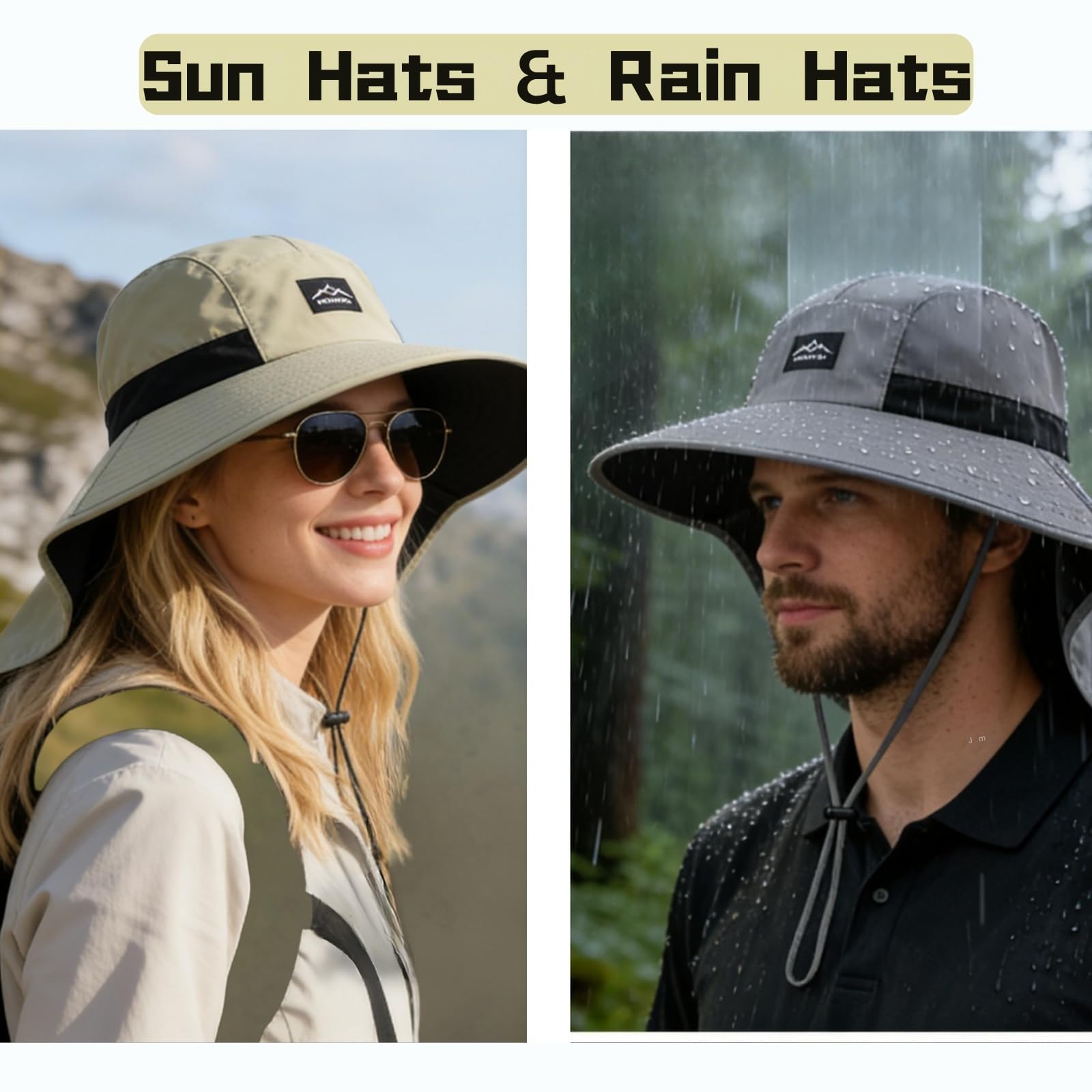 Water-Resistant and Sun Protective Outdoor Hat for All Weather