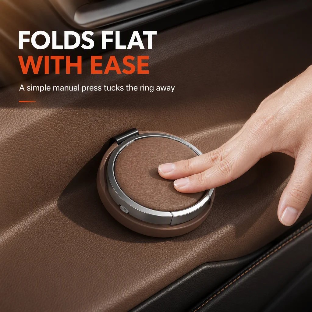 Car cup holder faux leather trim