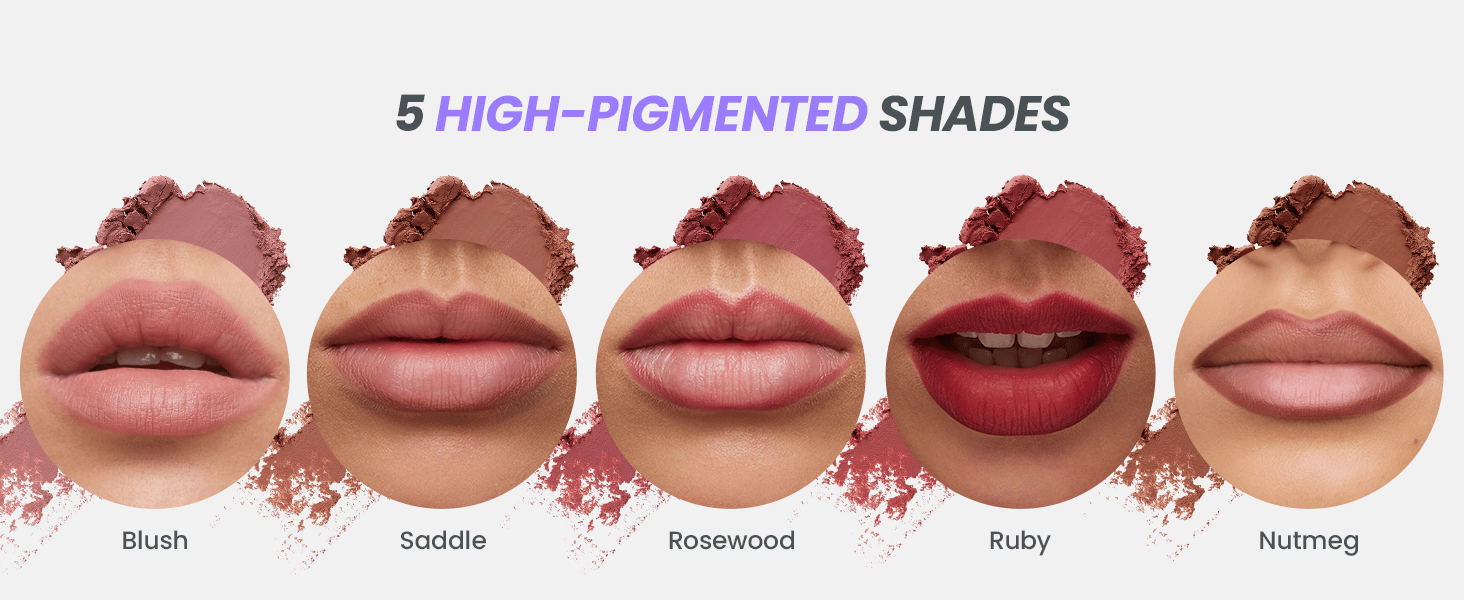 5 lip liner shades