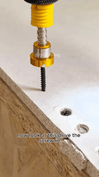 Spring-loaded magnetic screwdriver bit with depth limiting