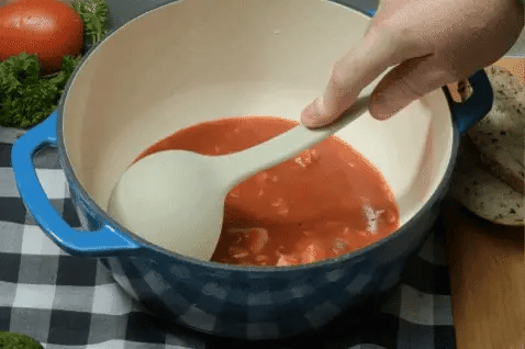 Dishwasher-safe silicone ladle for easy cleanup