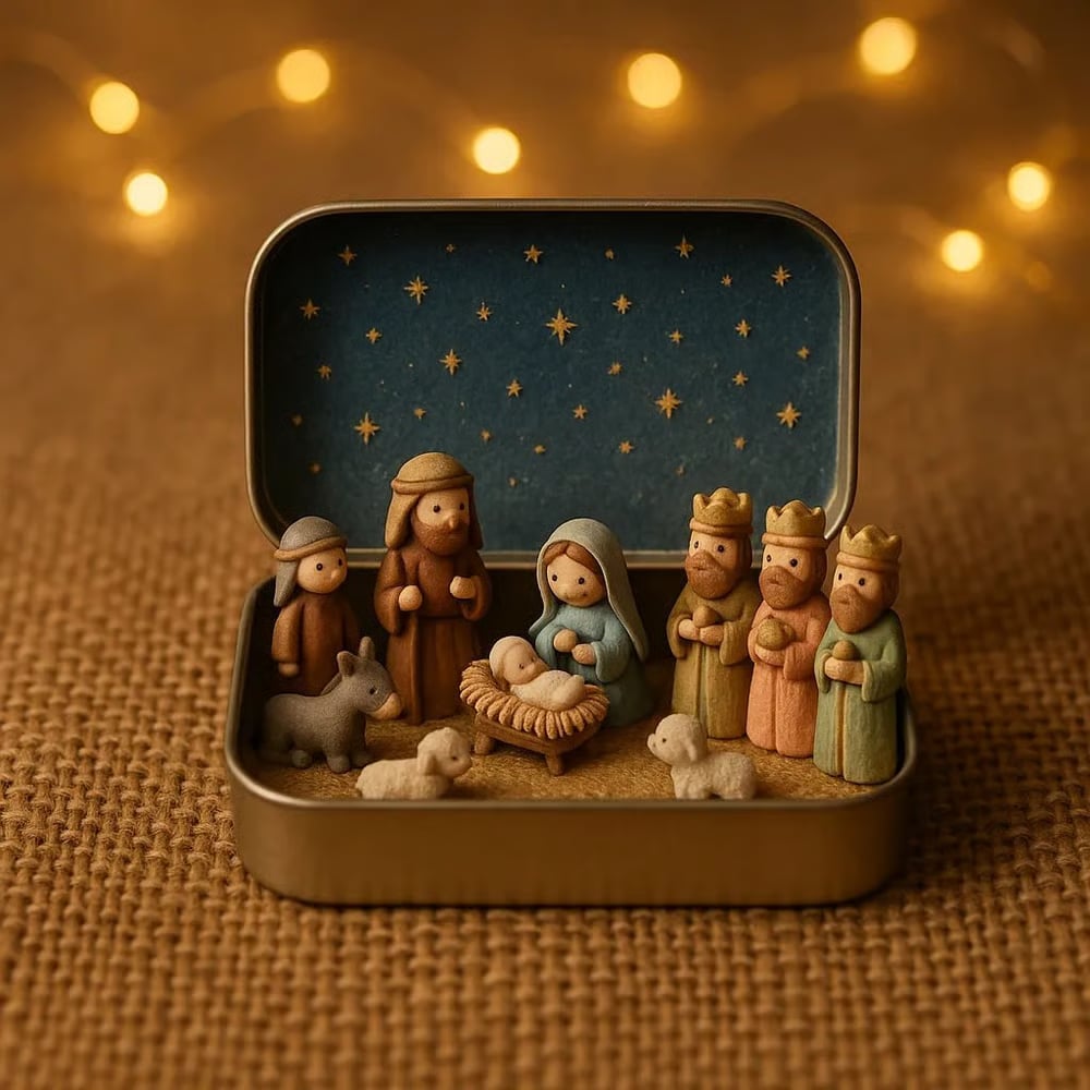 Mini Nativity Christmas keepsake