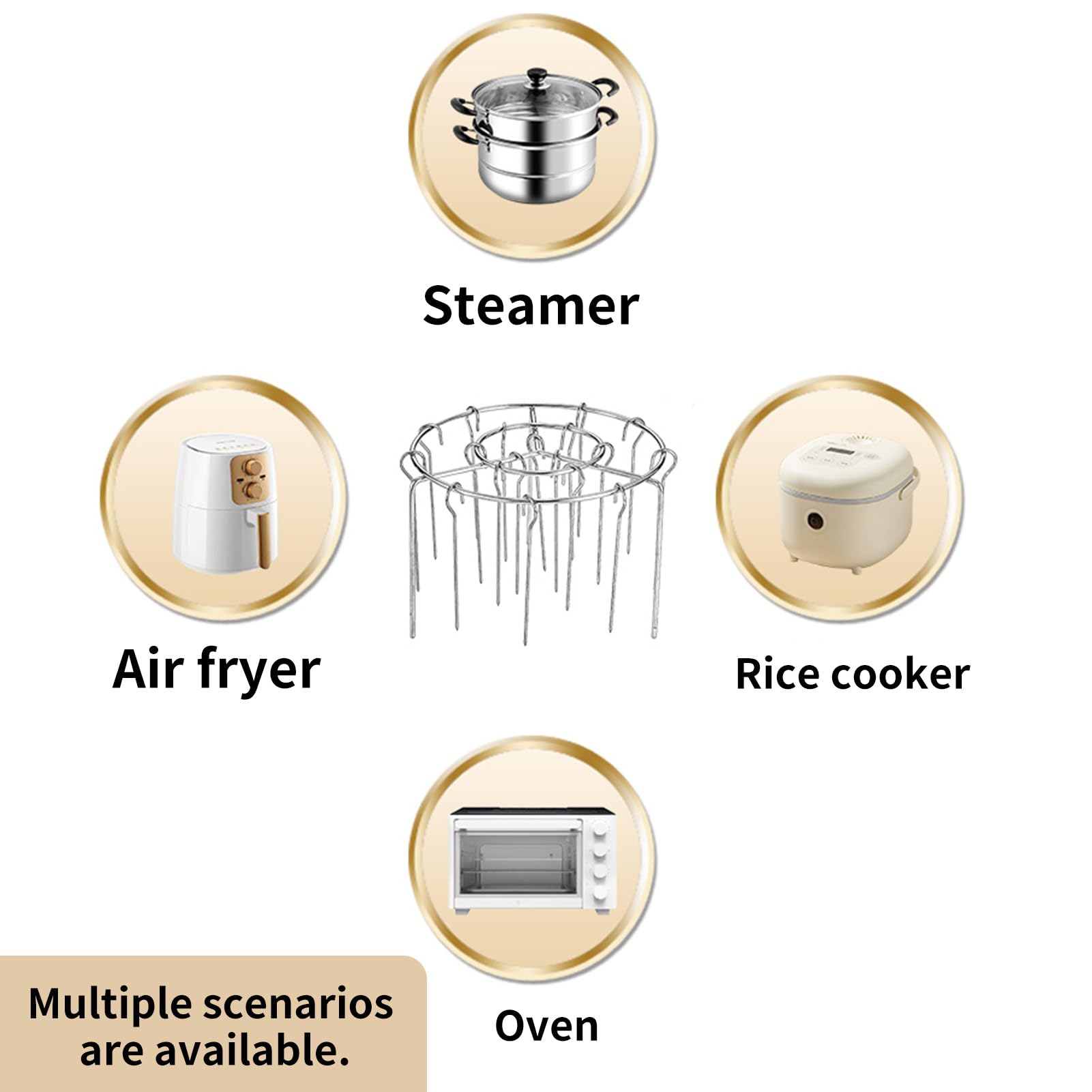 Compatible with Air Fryer, Oven, Steamer, Rice Cookers