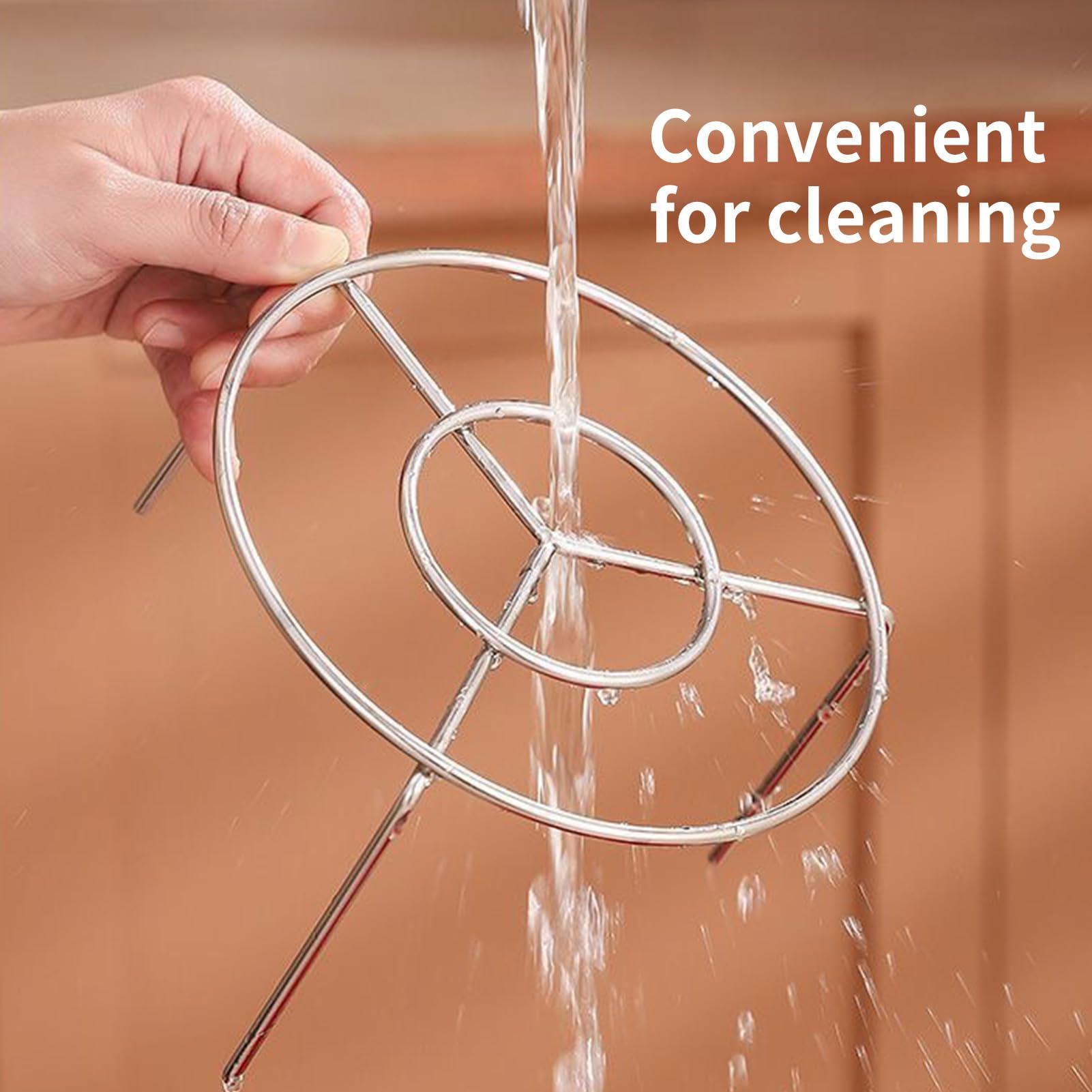 Easy washing under tap water stream