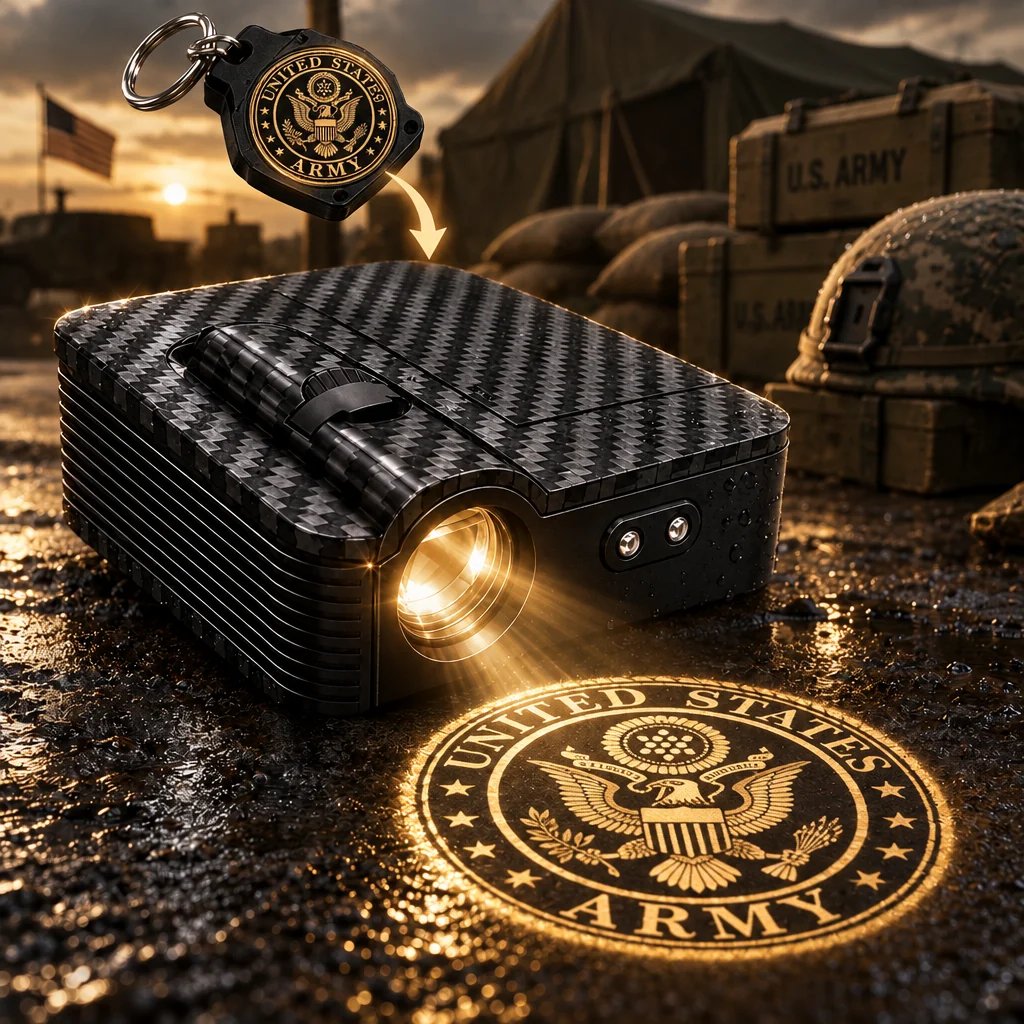 Military style car door projection light
