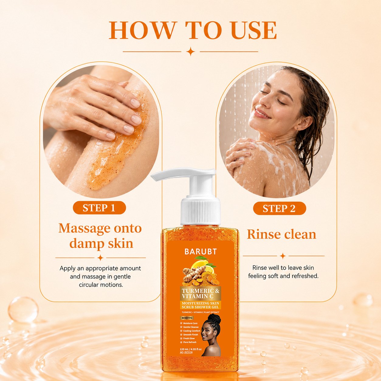 Daily body care for smooth feel and fresh glow