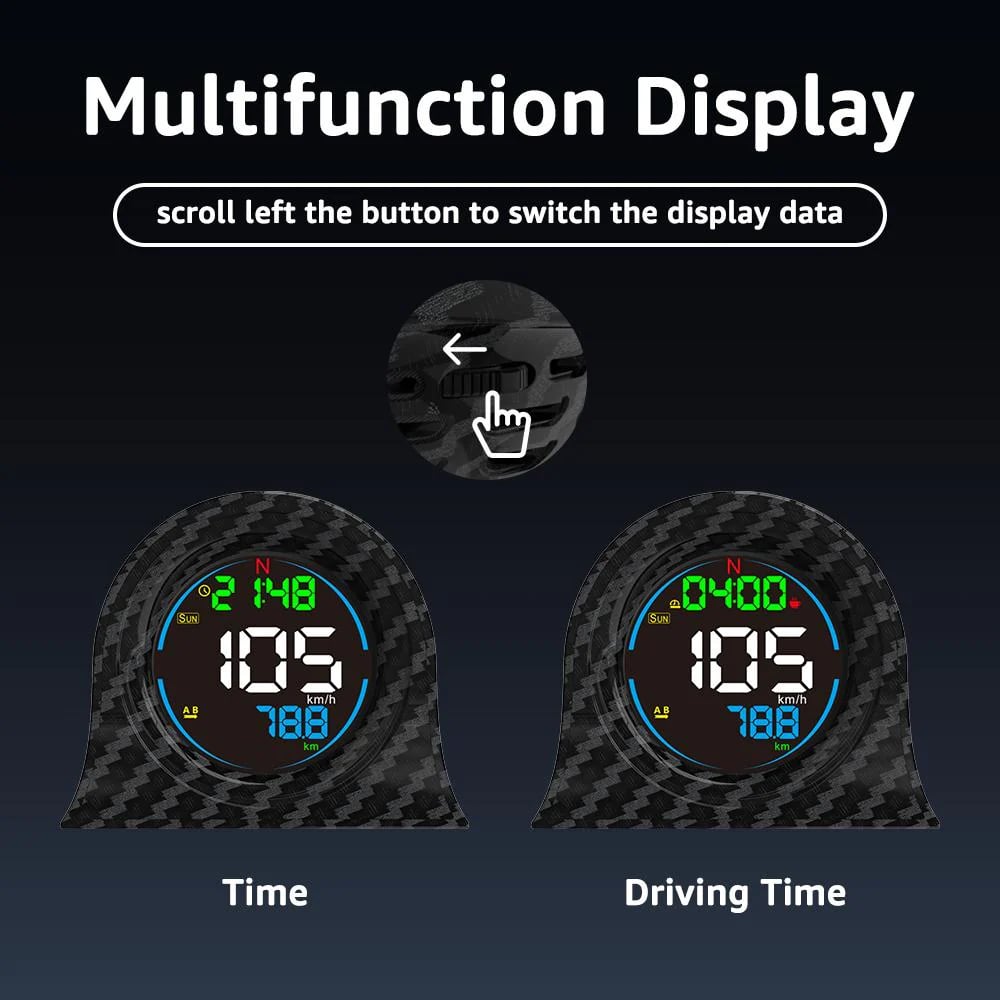 GPS head-up display features
