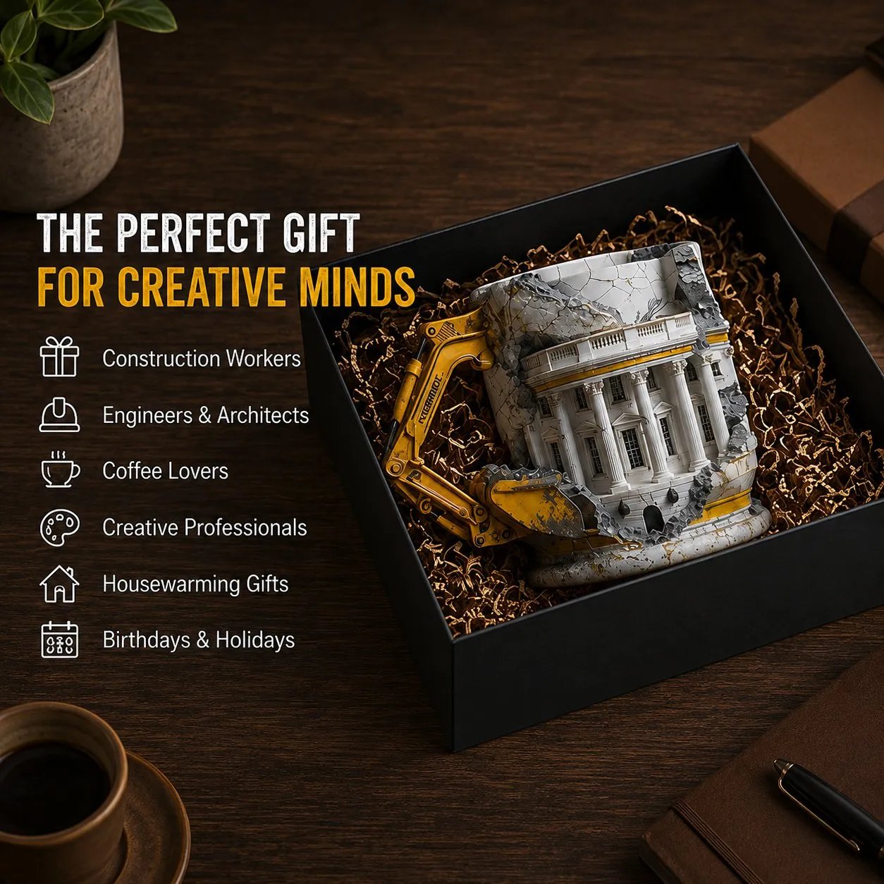 construction worker gift mug