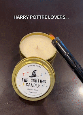 Butterbeer scented candle magic