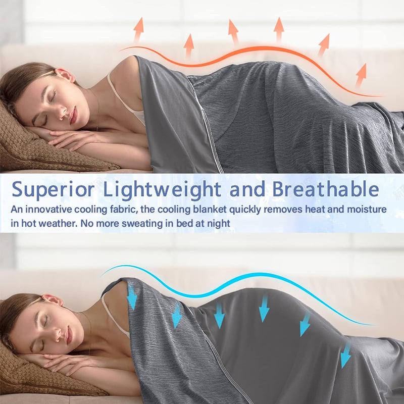 cooling blanket gift for hot sleepers menopause night sweats summer