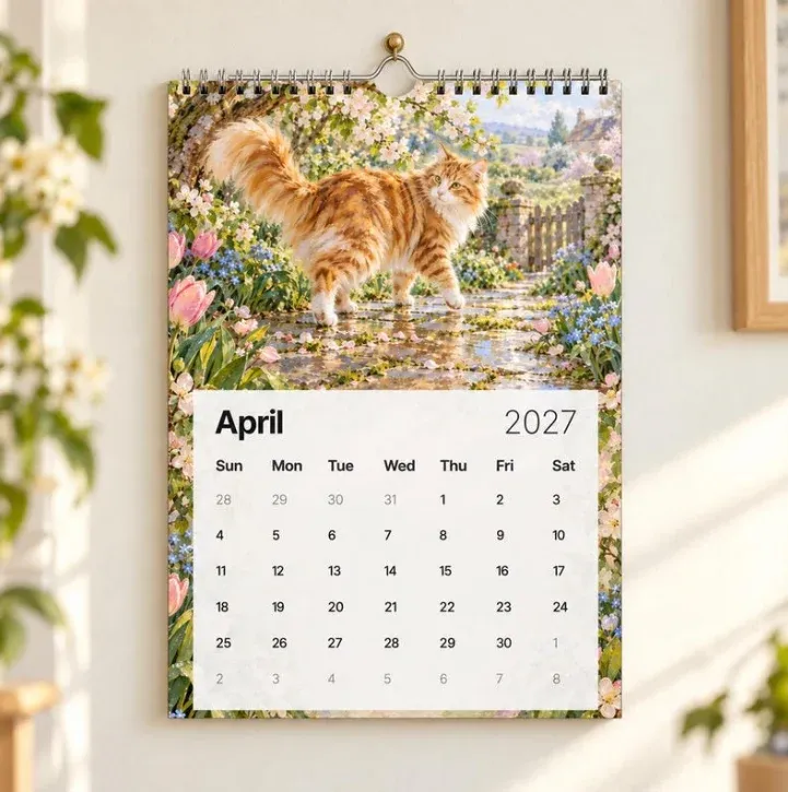 Cottage cats calendar product details