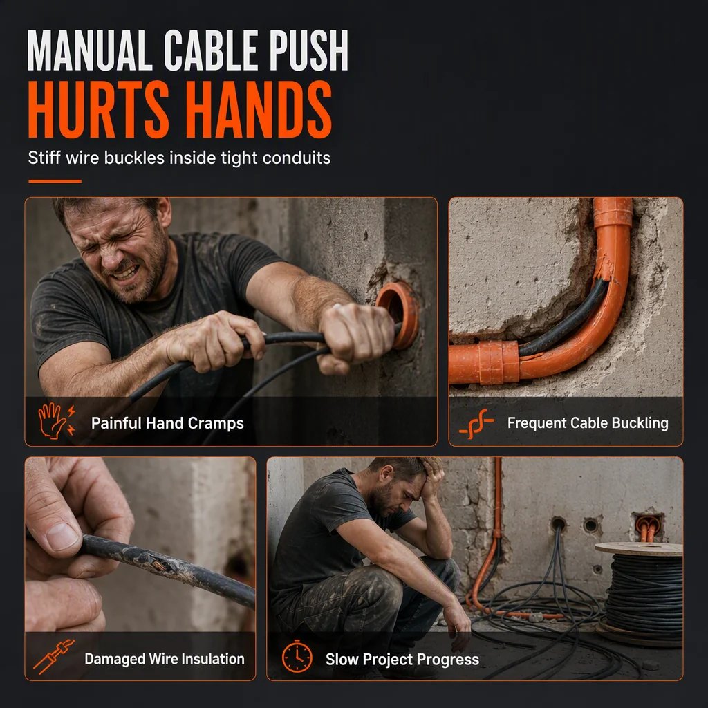 Manual cable feeding comparison