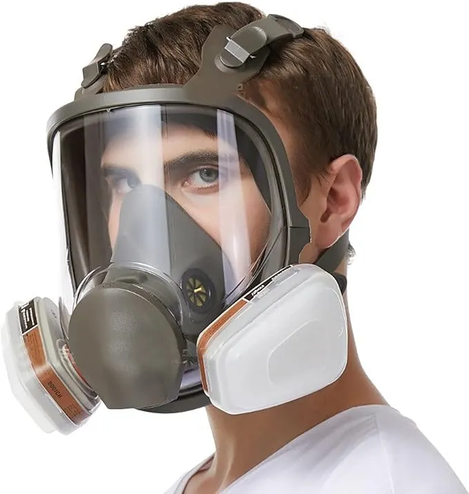 Powder Resistant Mask 🎉Hot Sale Promotion 49% OFF Reusable Full Face Mask with Filter Box, 1 ...