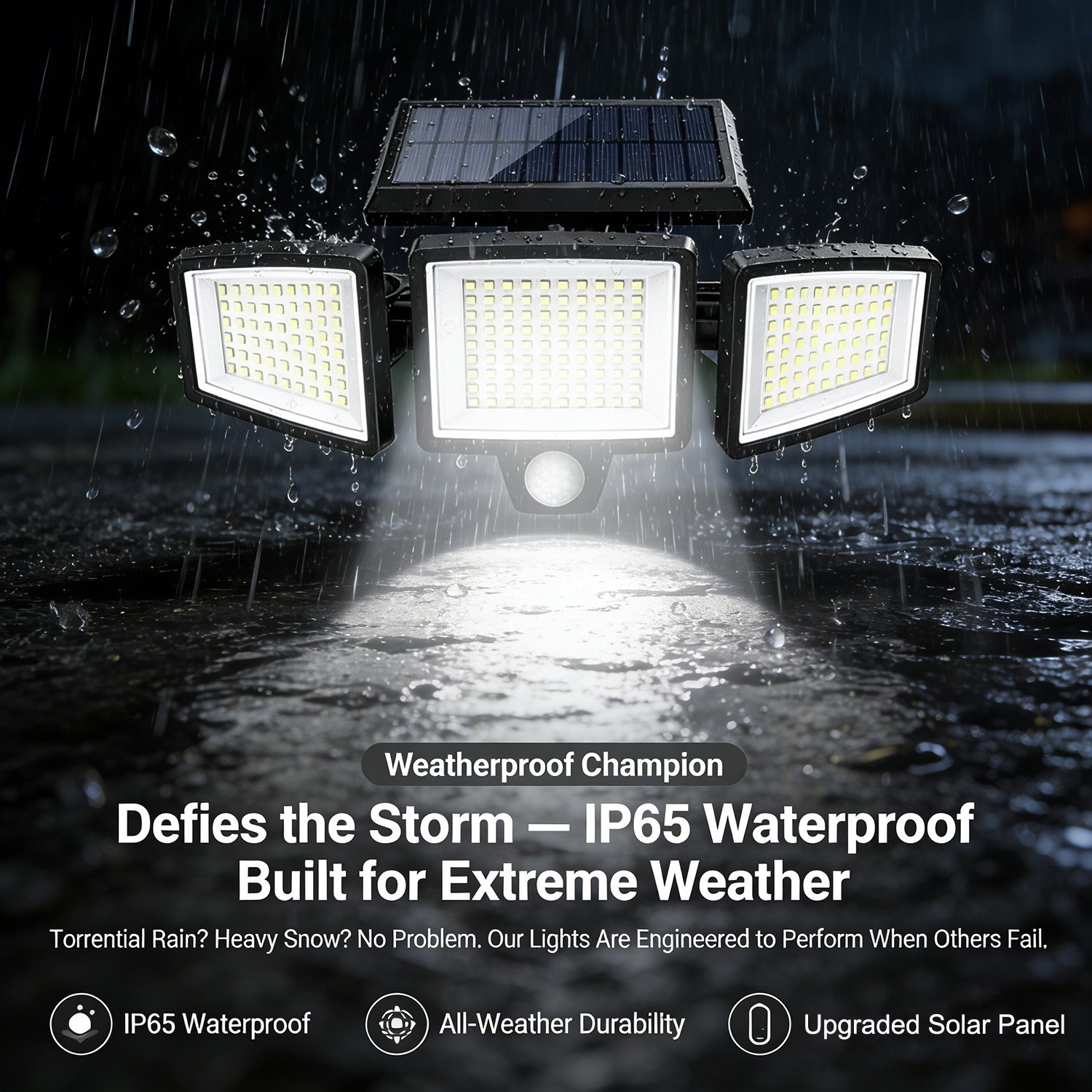 Yunsune IP44 outdoor solar wall light