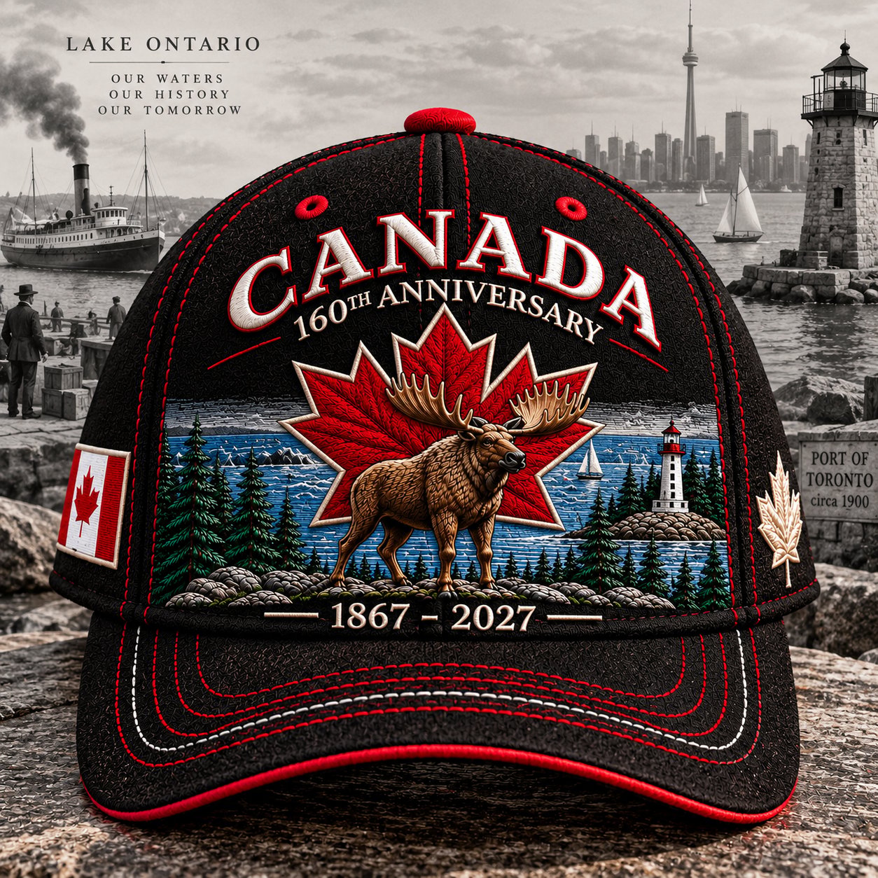 Canada 1867–2027 embroidered commemorative cap