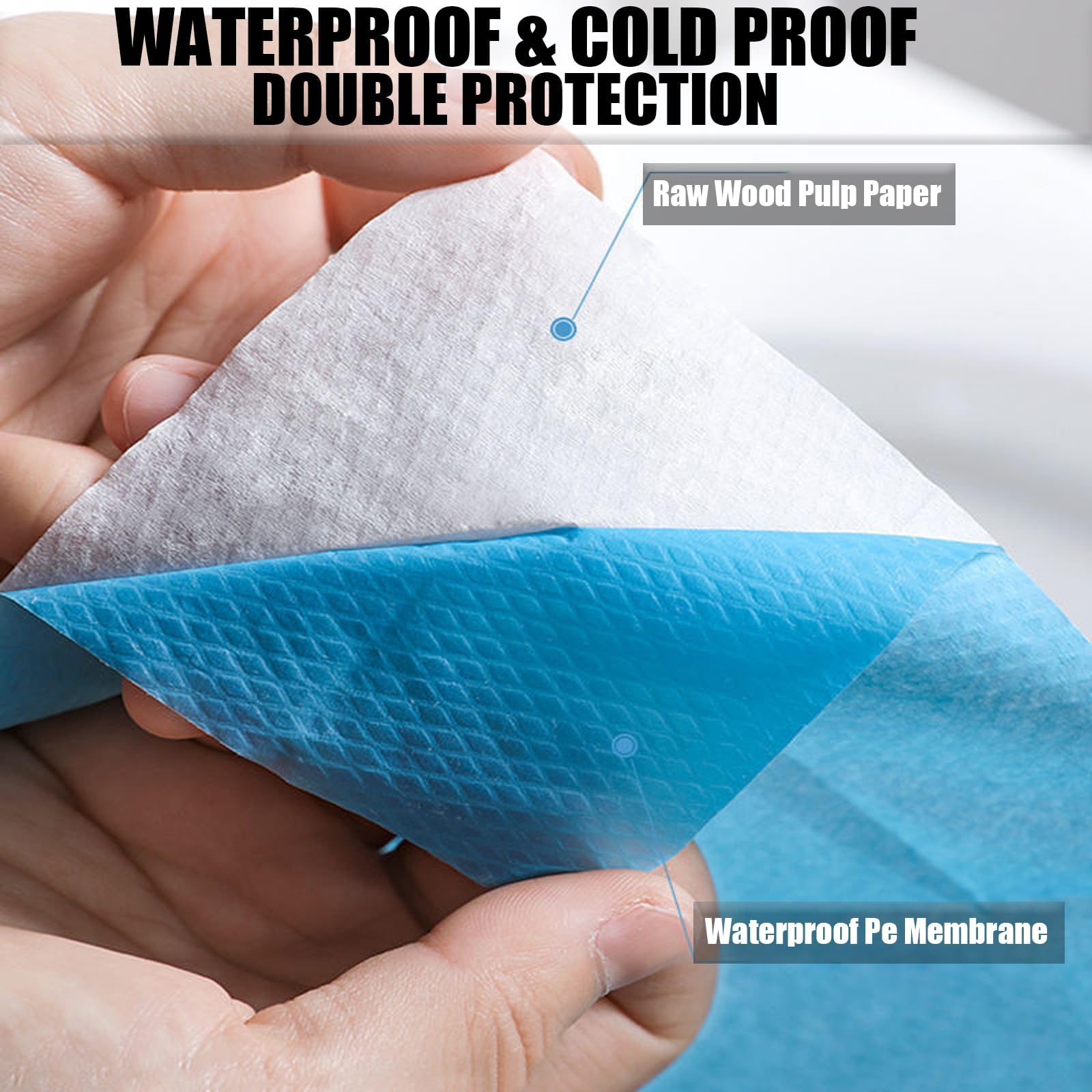 Premium Wood Pulp Paper and Waterproof PE Membrane Dual Layers