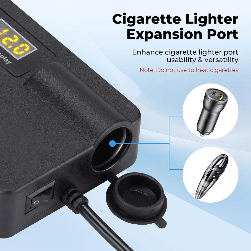 Cigarette Lighter Expansion Port for enhanced versatility