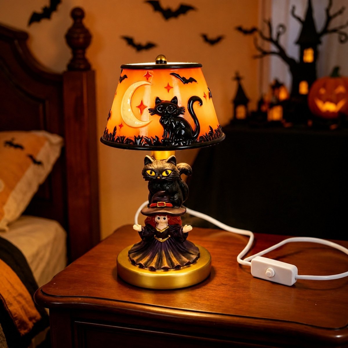 Black Cat Moon Lamp