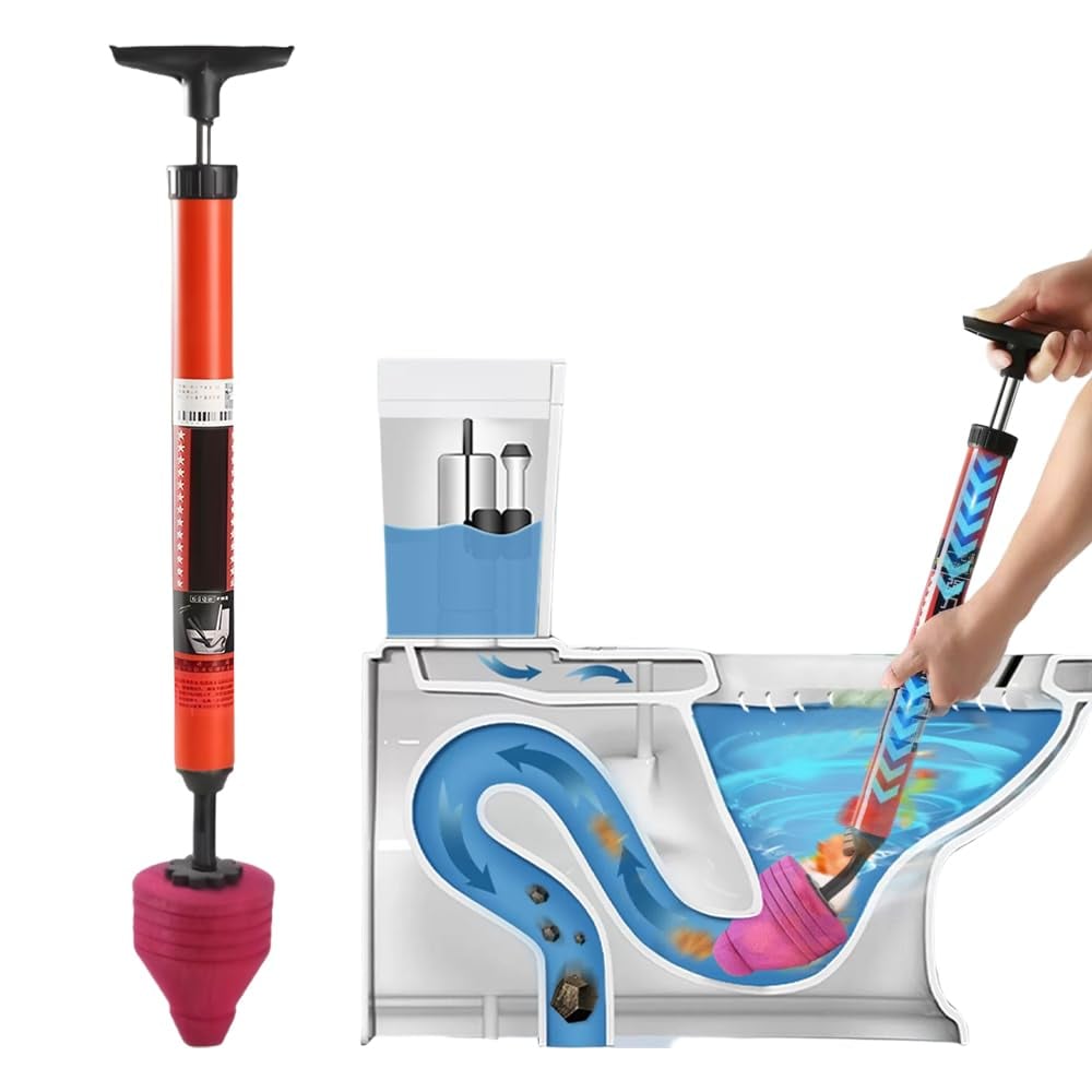 Hochdruck-Toiletten-Rohrreiniger – Ein-Klick Power-Schuss gegen Verstopfungen