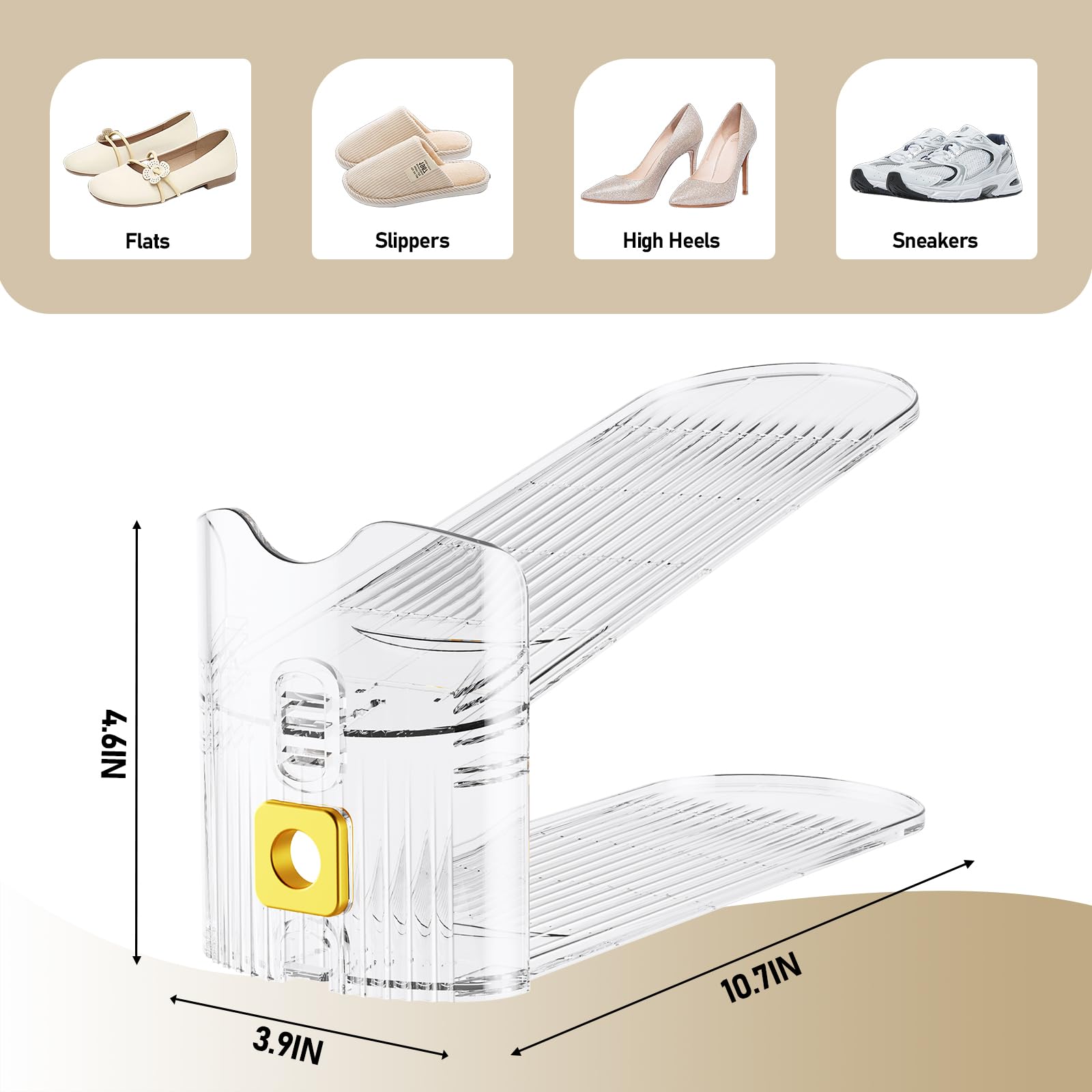 Shoe Slot Organizer Dimensions and Compatible Footwear Types