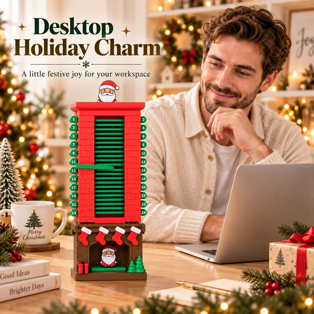 Customer unboxing Christmas countdown