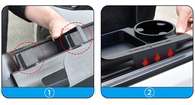 Car Window Multifunctional Storage Tray Organizer Storage Rack Storage Box Vehicle Storage Organizer