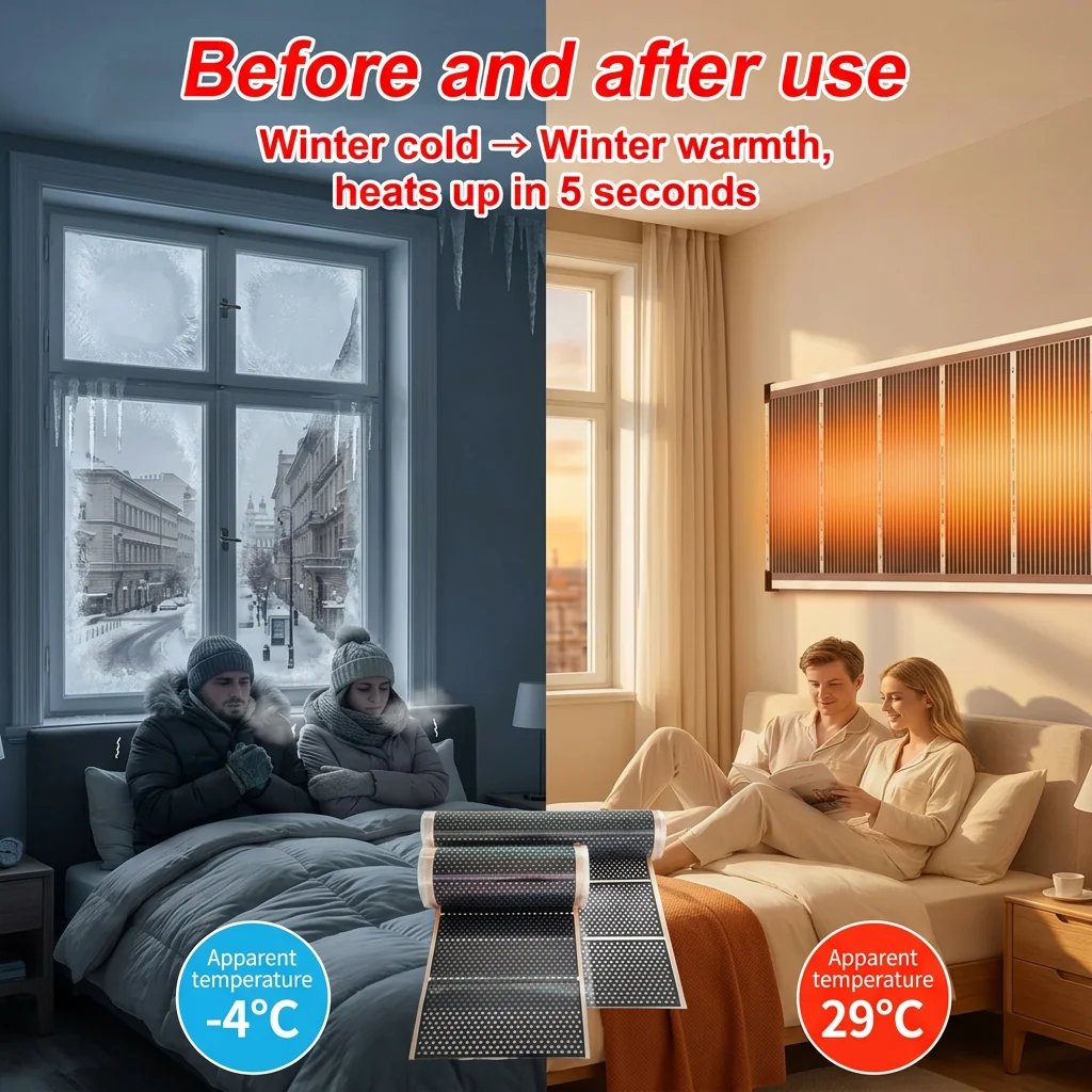 Far infrared wall heater product view