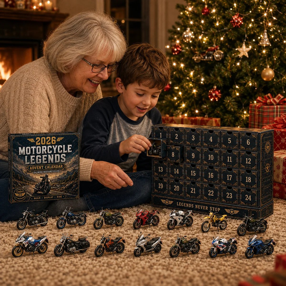 Opening Motorcycle Advent Calendar