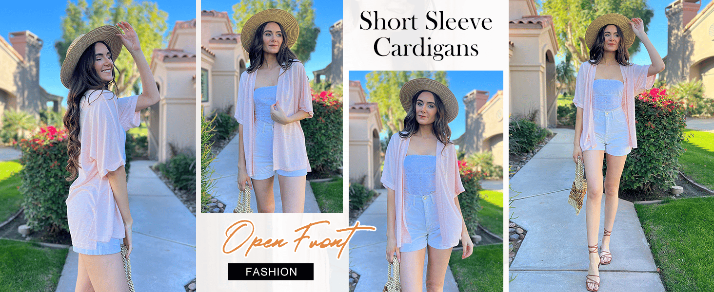 short sleeve cardigan