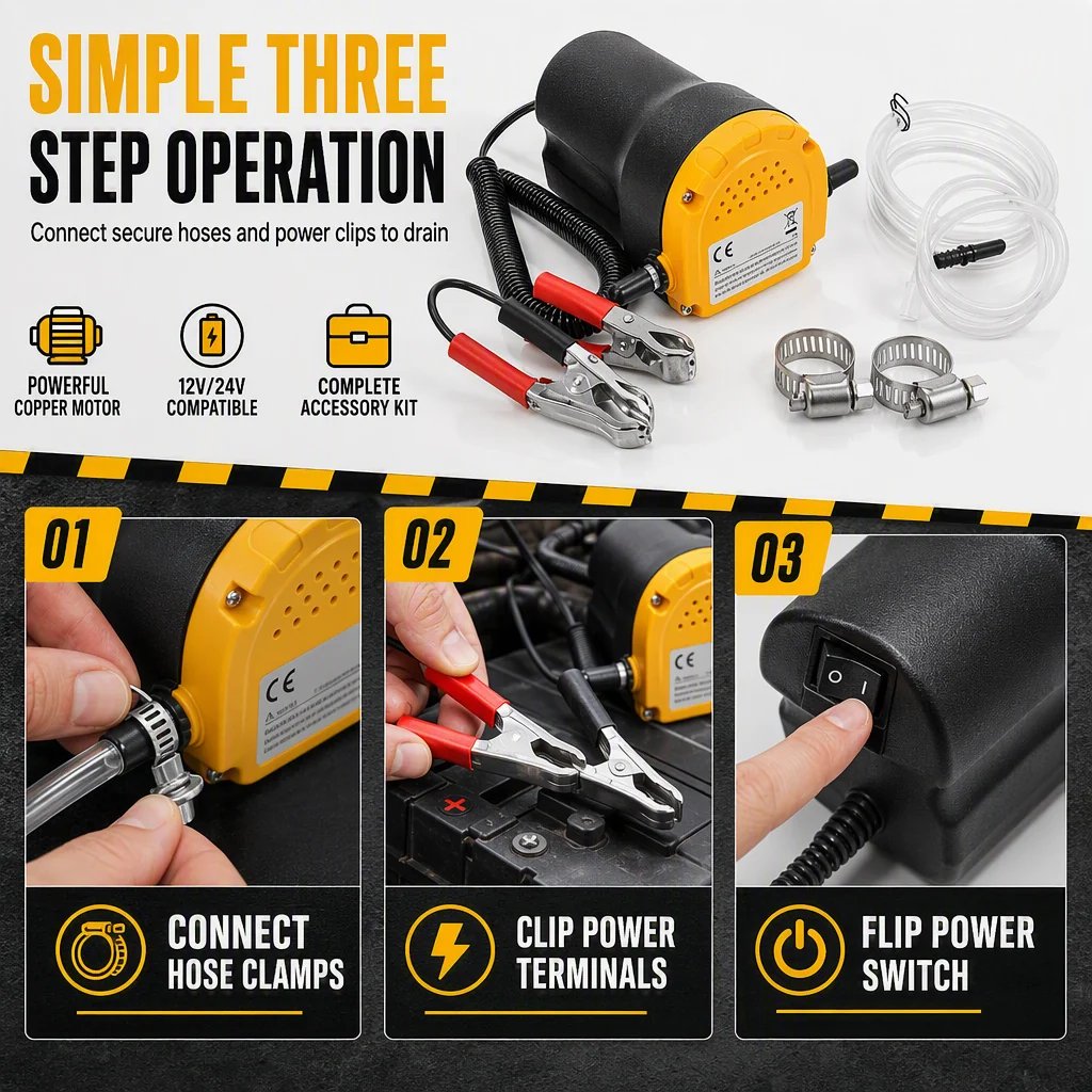 Three step oil pump operation